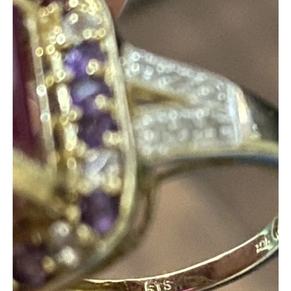 Pink sapphire 7.5 carats in yellow gold - Picture 9 of 11